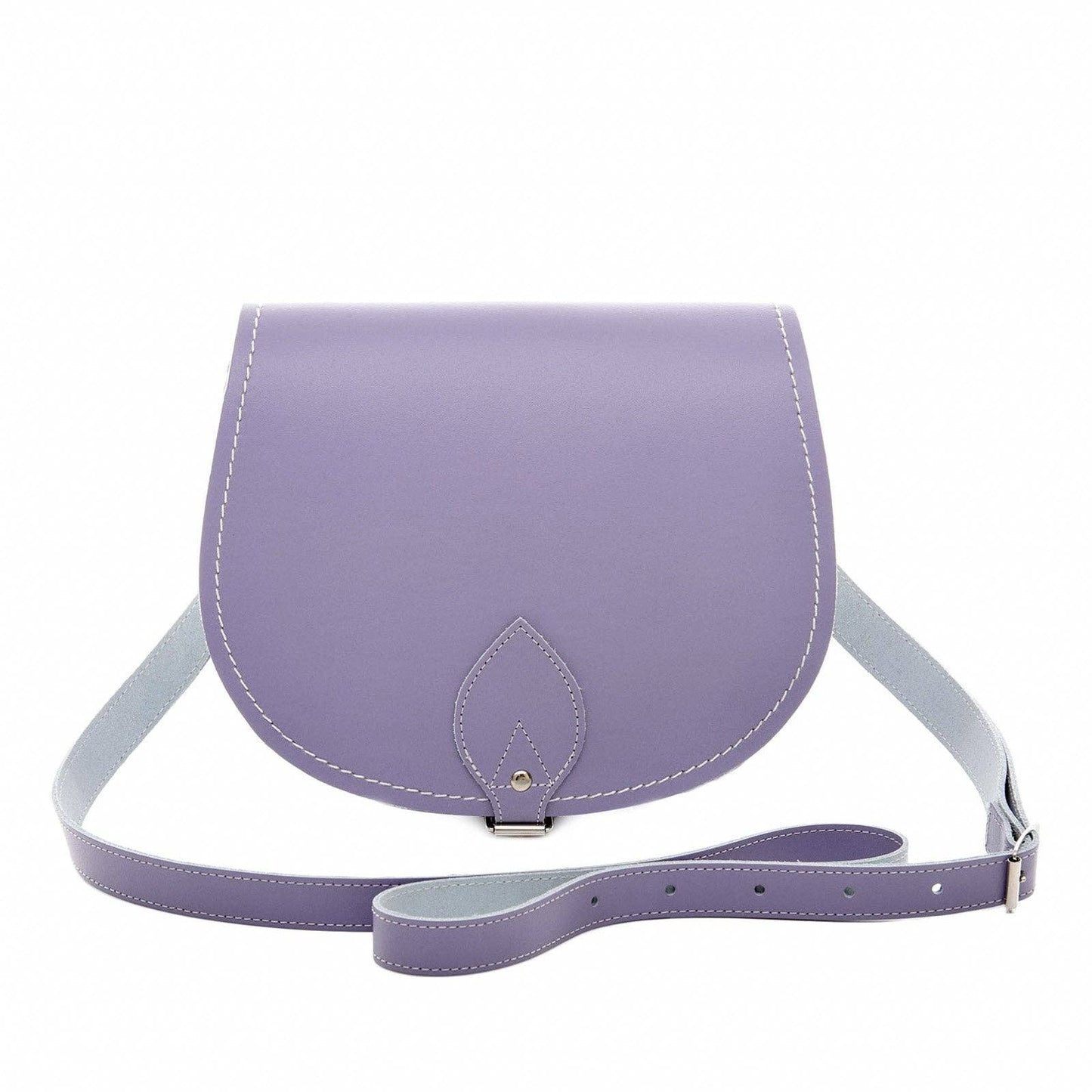 Handmade Leather Saddle Bag Violet