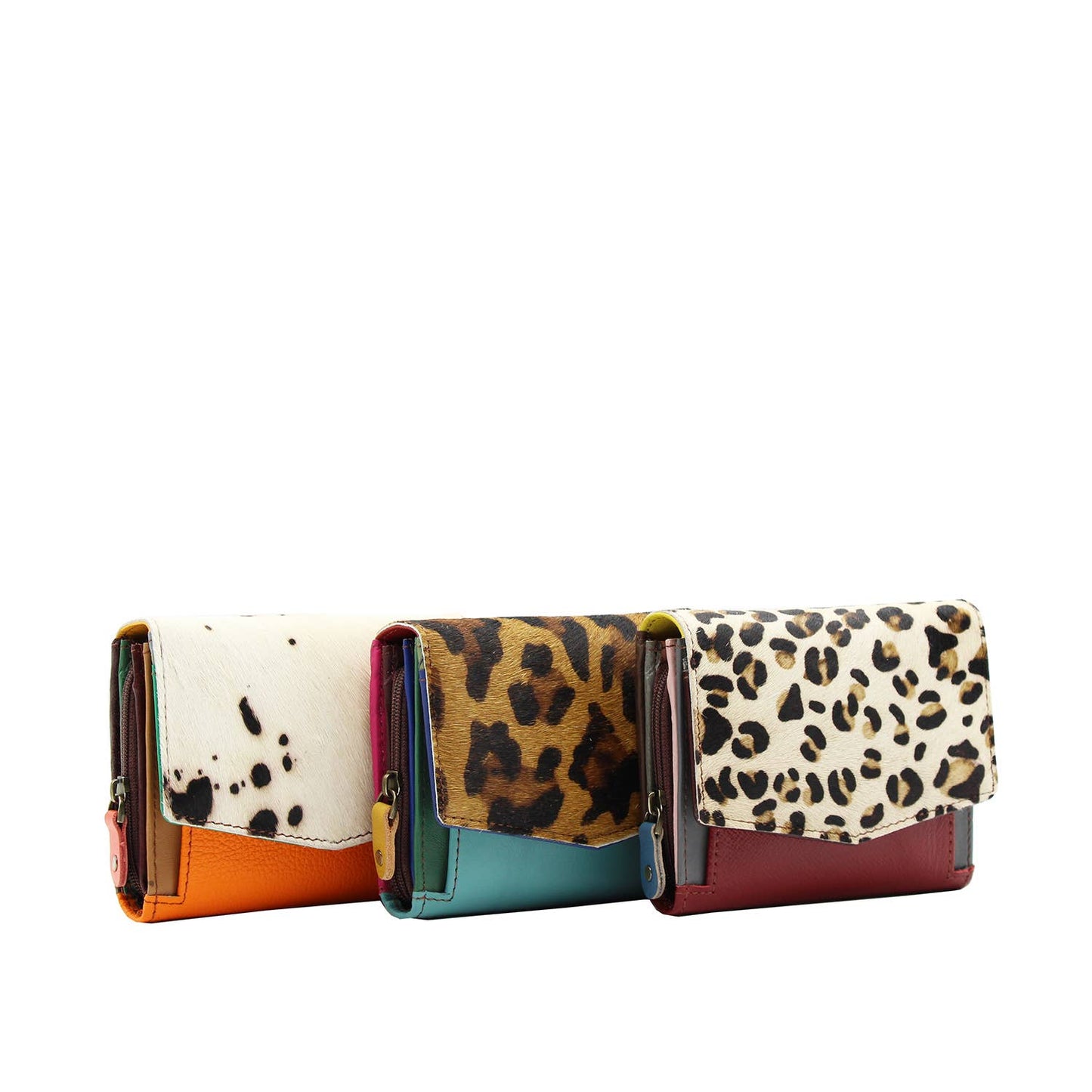 Anutza Print Leather Wallet