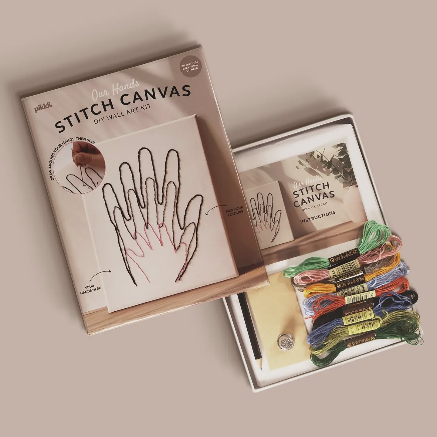 Our Hands Stitch Canvas Embroidery Kit