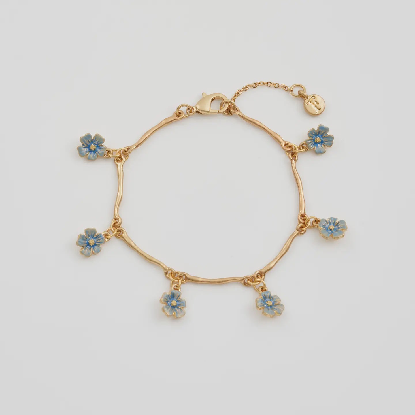 Forget-Me-Not Gold Plated Bracelet