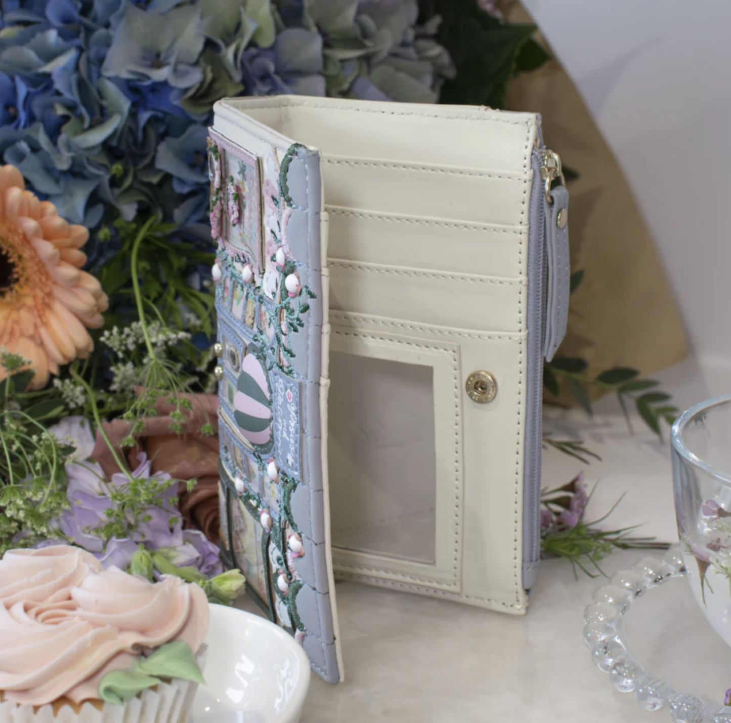 Vendula - Posies and Patisseries Compact Folding Wallet