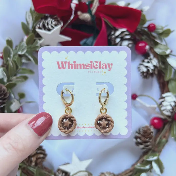 Mince Pie Huggy Hoop Earrings