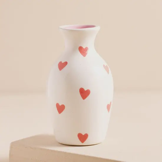 Tiny Heart Bud Vase