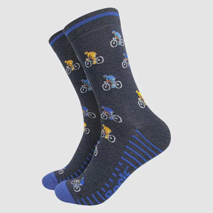 Men's Navy Cyclist Socks - Podarok