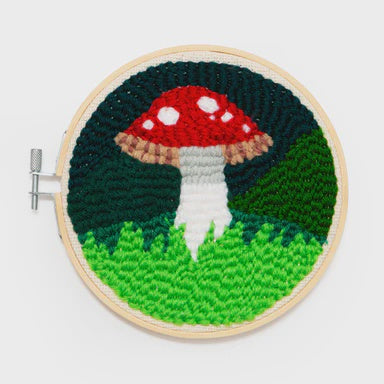 Kikkerland Mushroom Punch Needle Kit