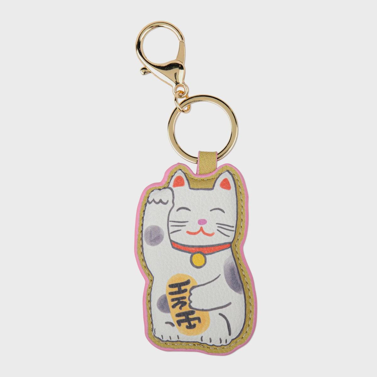 Hijinx Bag Charm Keyring - Lucky Cat
