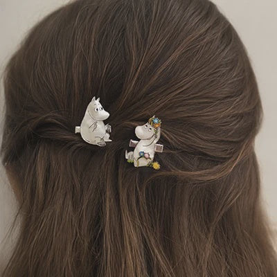 Moomin and Snorkmaiden mini hair clips