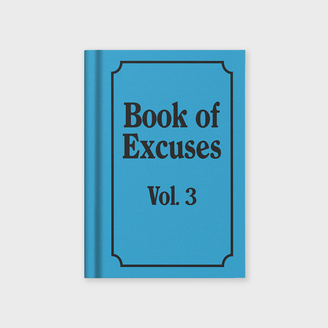 Book Of Excuses Mini Hardback Fabric Notebook