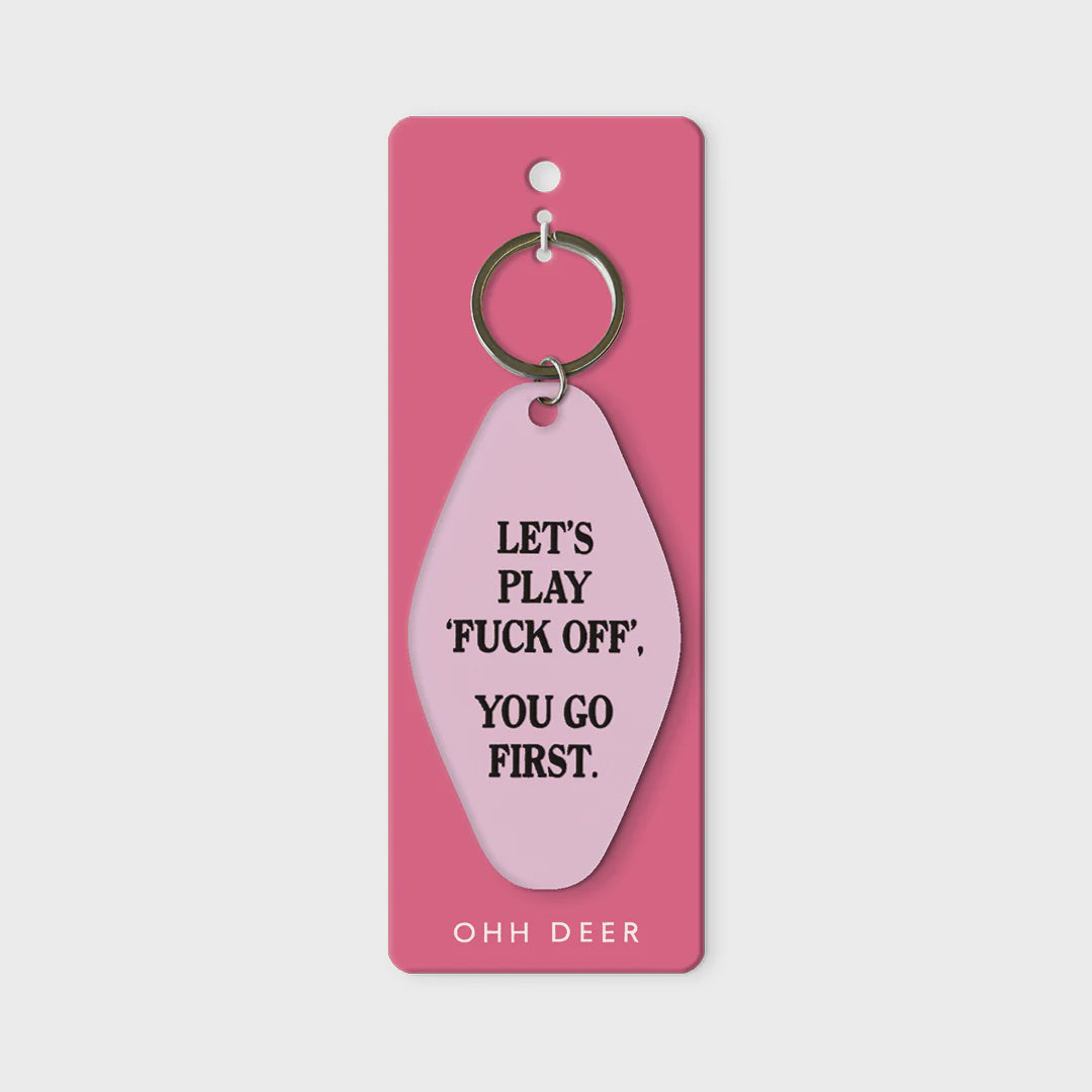 Let's Play Fuck Off Keyring