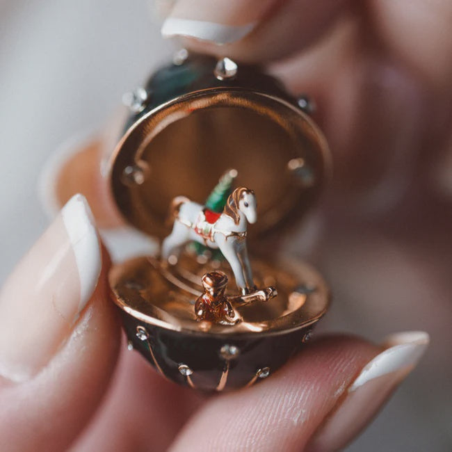 Bill Skinner Rocking Horse Egg Locket - Podarok