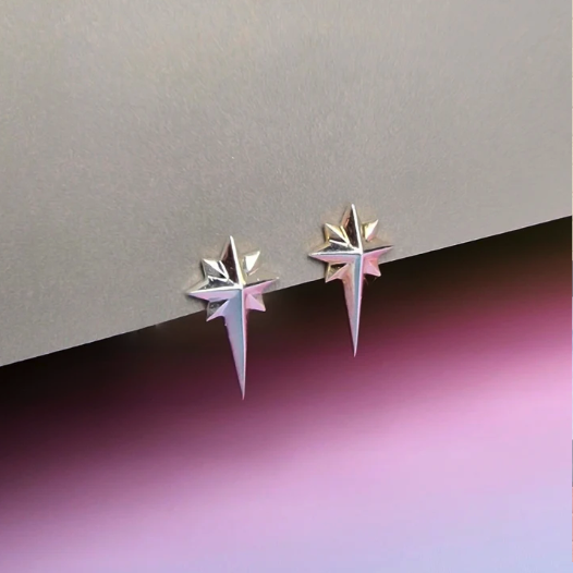 Vurchoo Rising Star Sterling Silver Earrings - Podarok