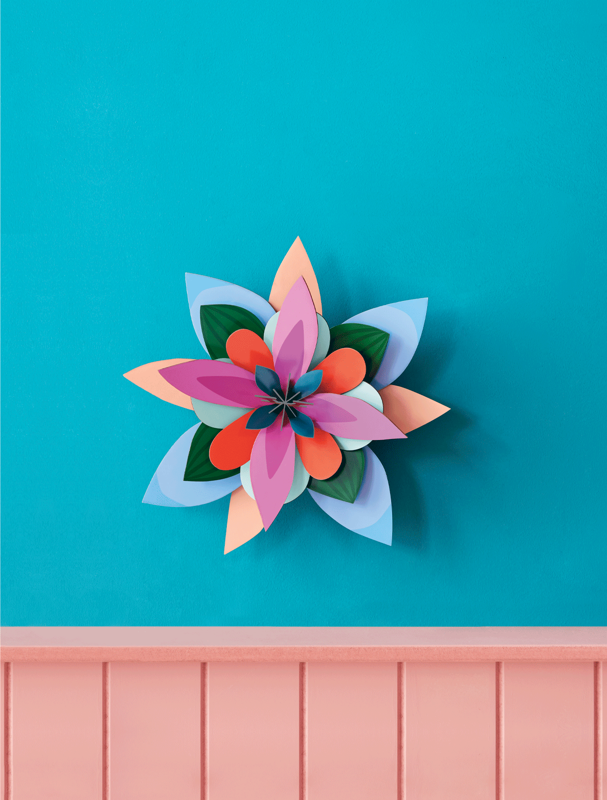 Studio Roof Watermelon Punch Floral Wall Decoration - Podarok