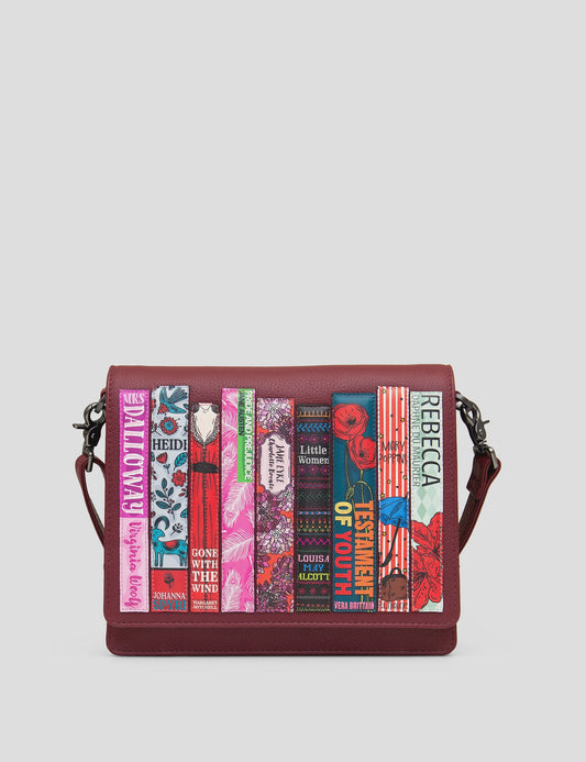 Yoshi Cherry Red Flap Over Bookworm Bag