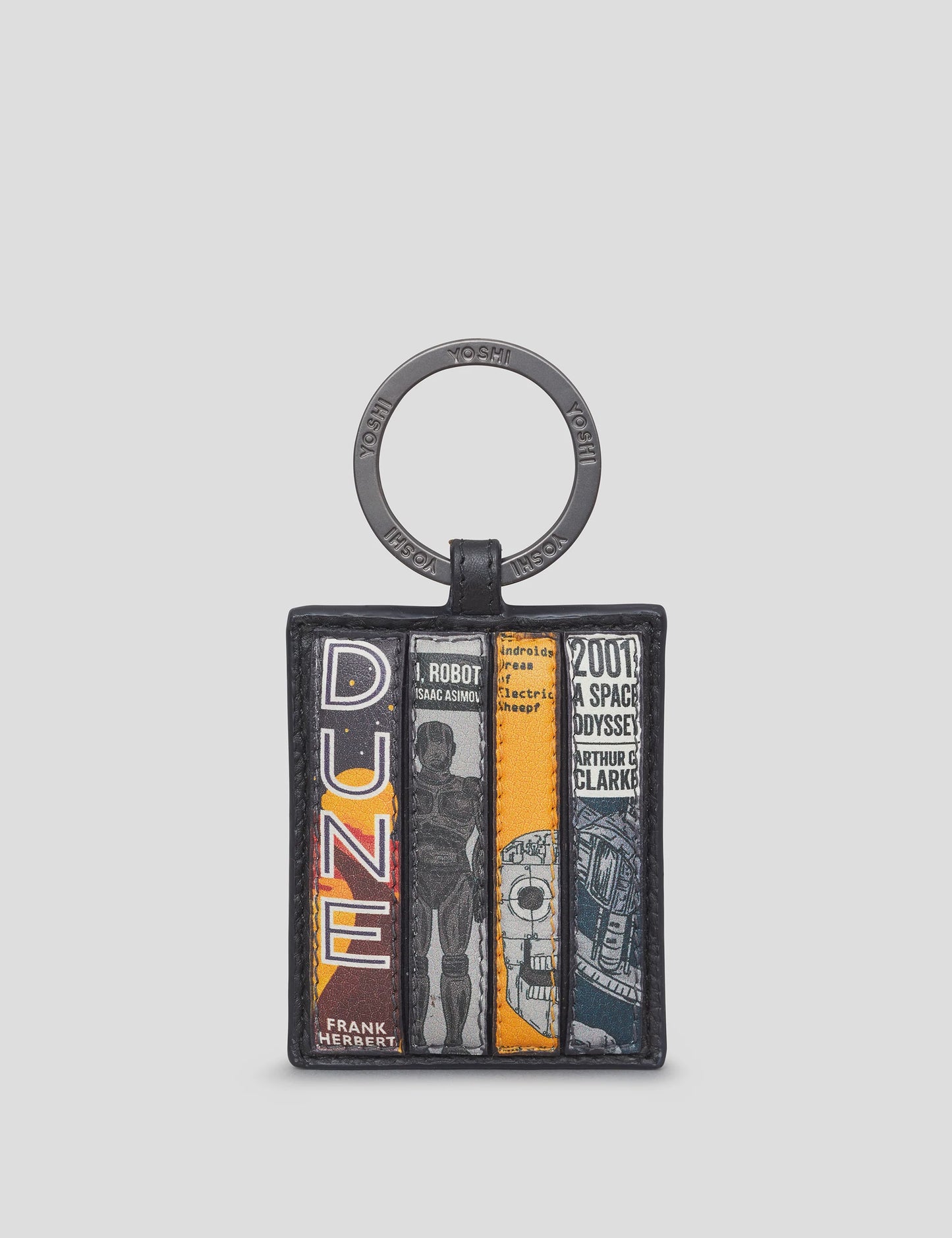 Sci-Fi Bookworm Leather Keyring
