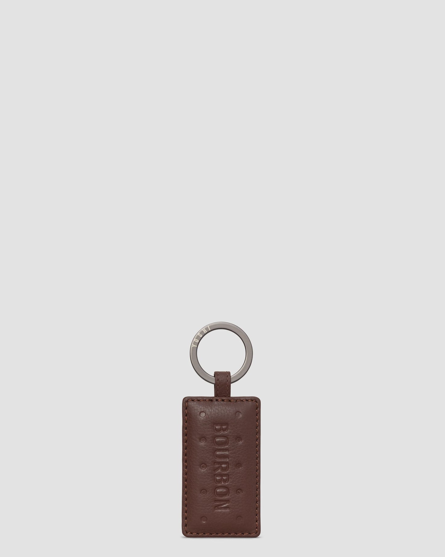 Bourbon Biscuit Leather Keyring