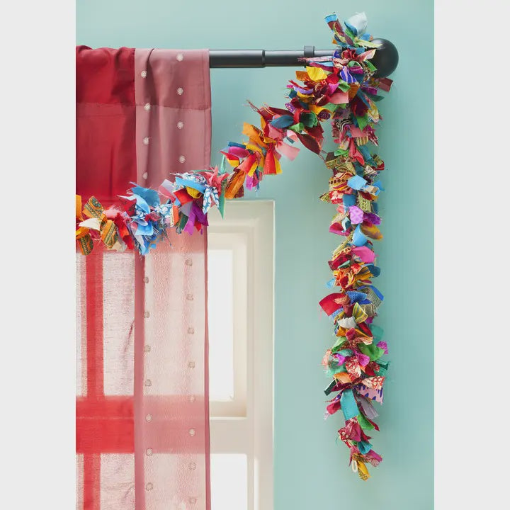 Recycled Sari Tinsel - Multi - Podarok
