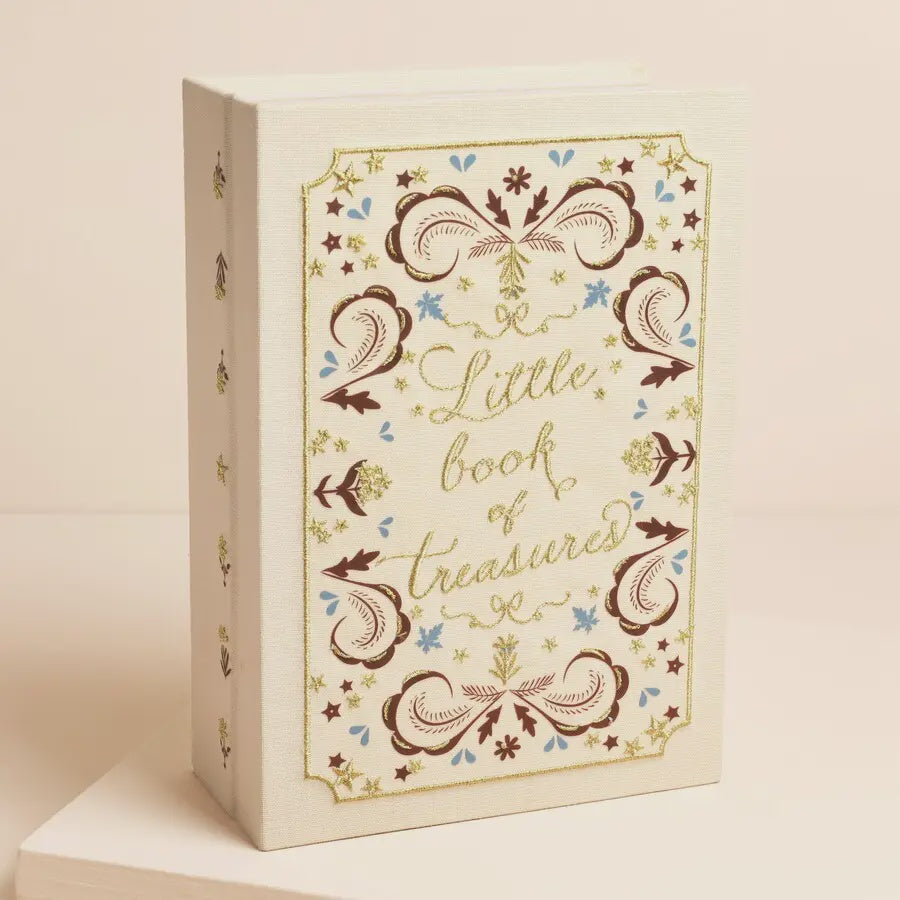 Cream Little Book of Treasures Jewellery Box