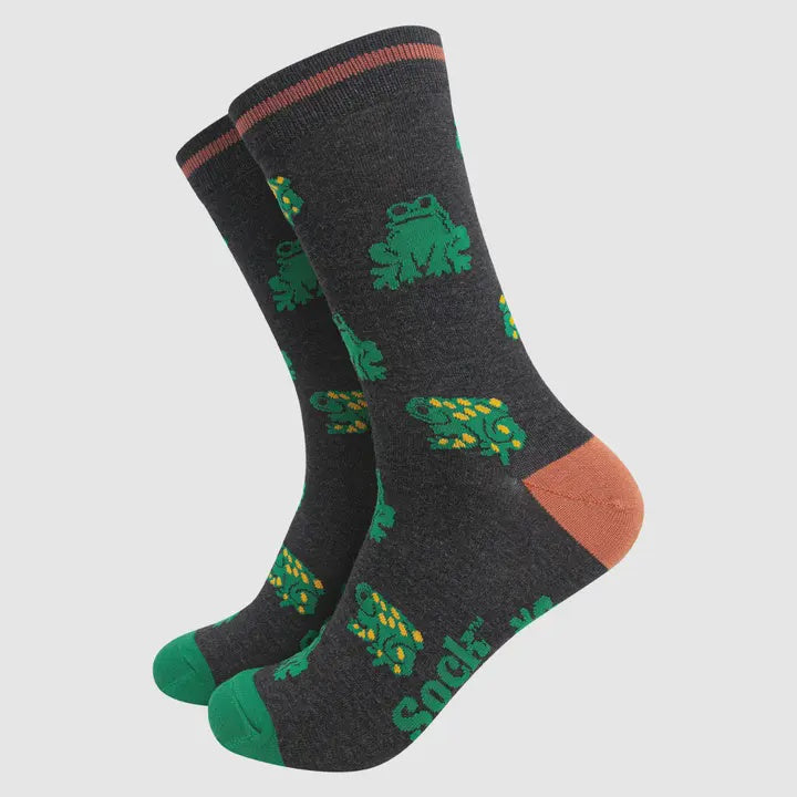 Men's Black Frog Socks - Podarok