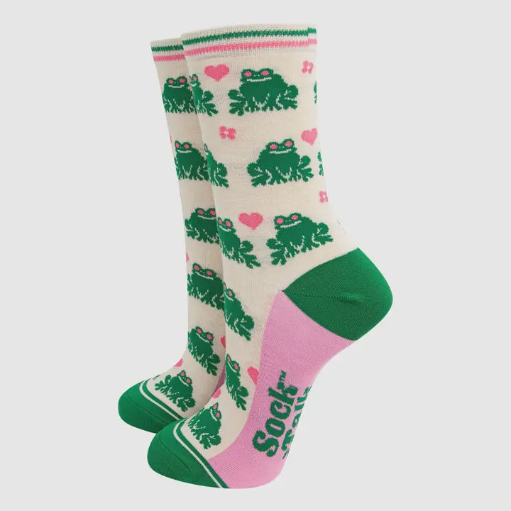Cream Frogs in Love Socks - Podarok