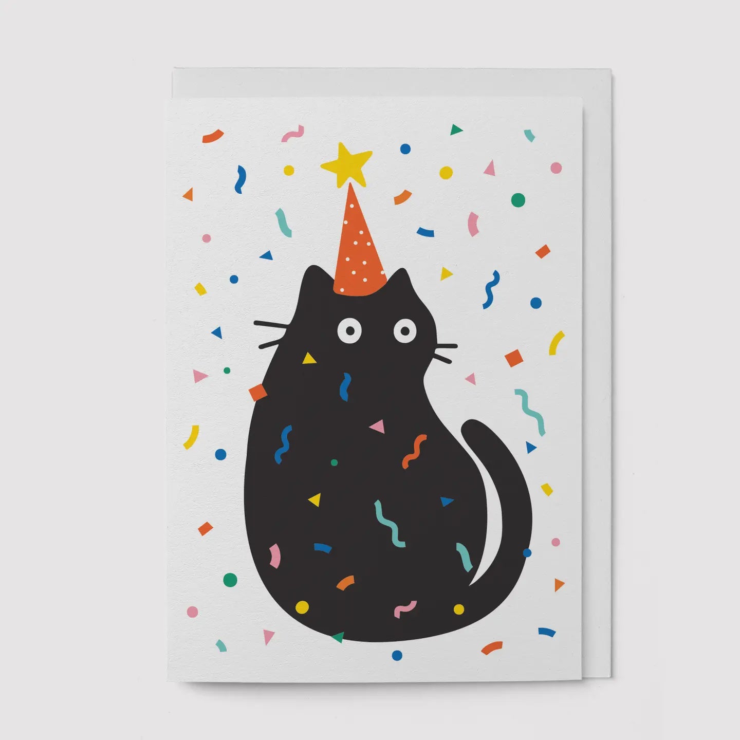 Party Cat Confetti Card