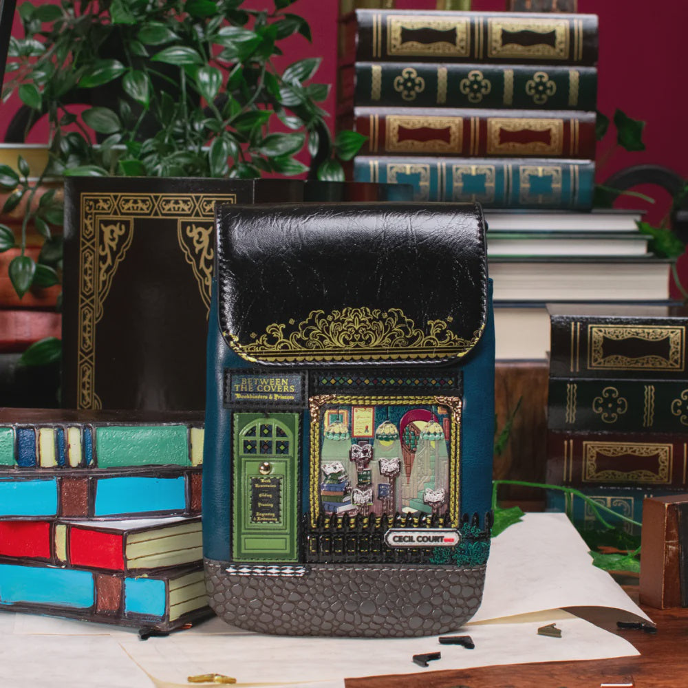 Vendula Between the Covers Bookbinders Phone Pouch Bag