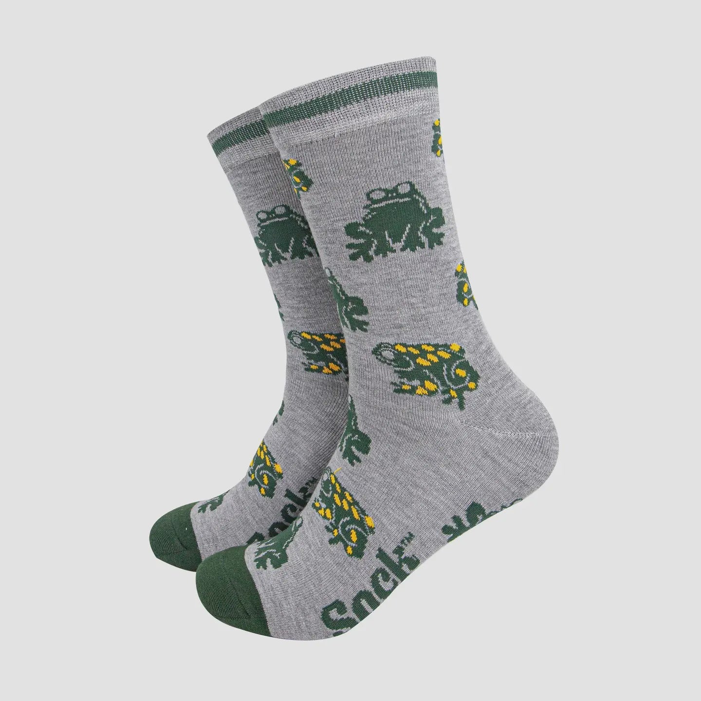 Men's Grey Marl Frog Socks