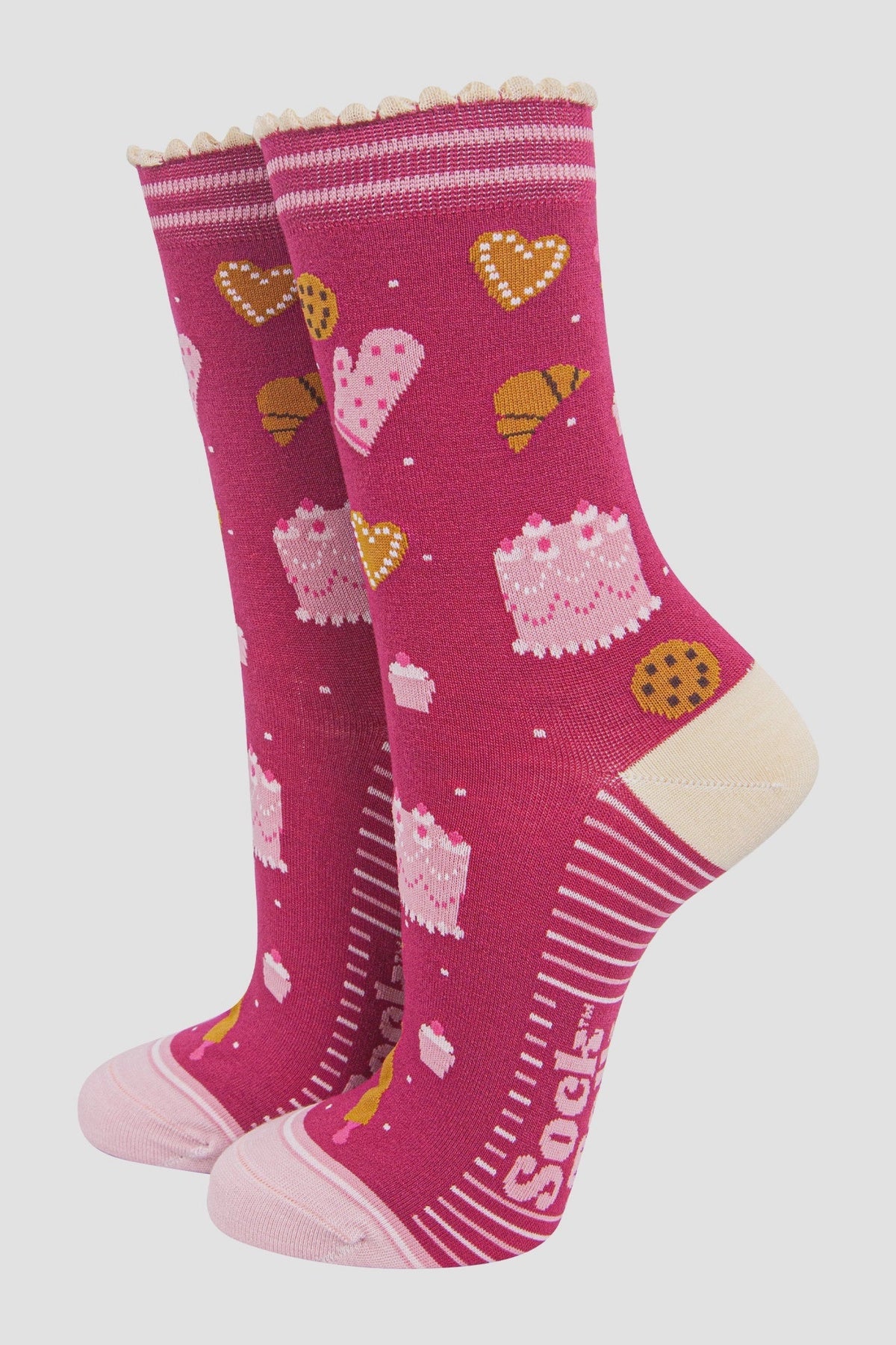 Raspberry Sweet Treats Socks