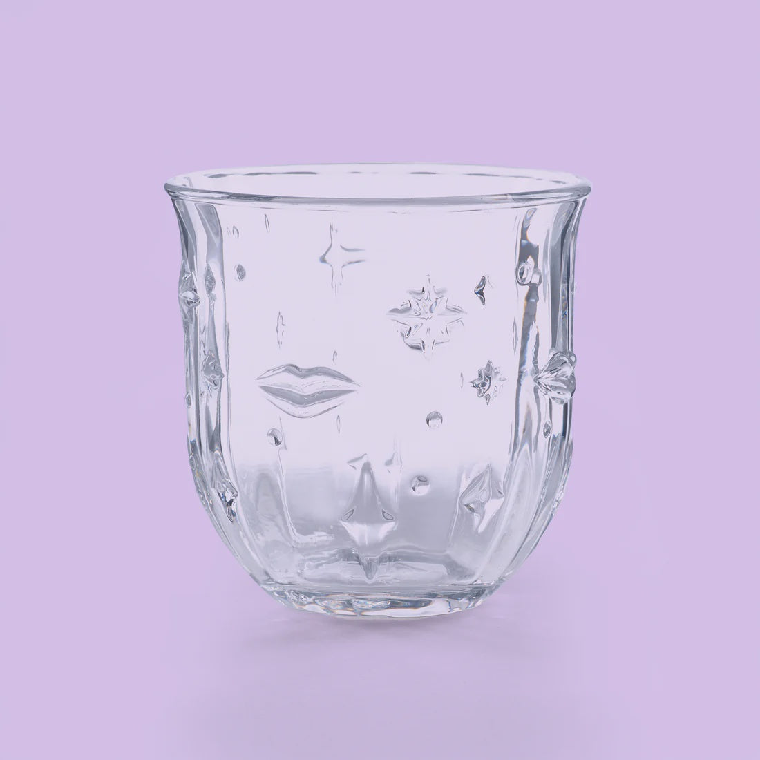 Set of 4 Lips and Stars Glass Tumblers - Podarok