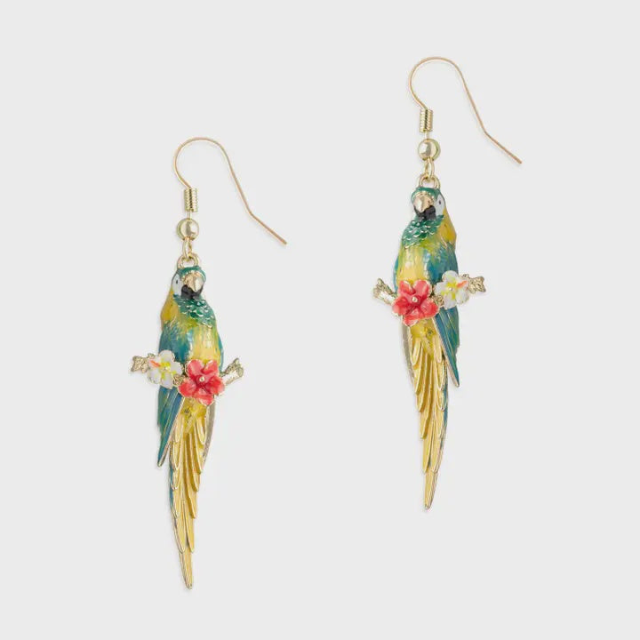 Bill Skinner Blue Parrot Drop Earrings