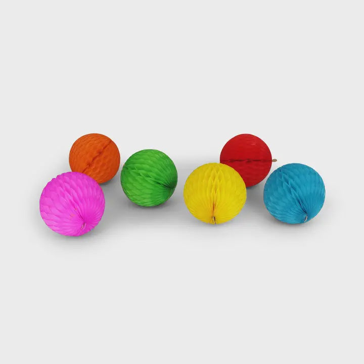 Honeycomb Baubles Set of 6