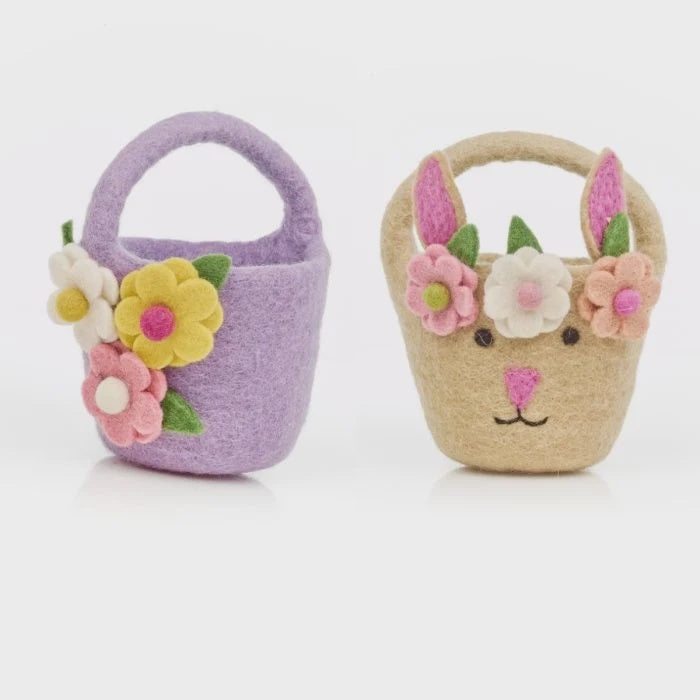 Hand Felted Easter Buckets - Podarok