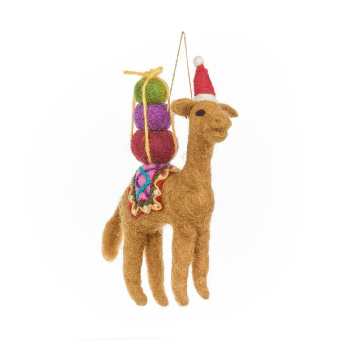 Hand Felted Humphrey the Christmas Camel - Podarok