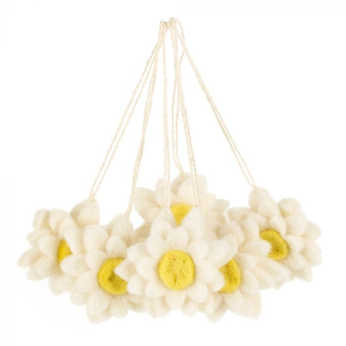 Hand Felted Daisy Decoration - Podarok