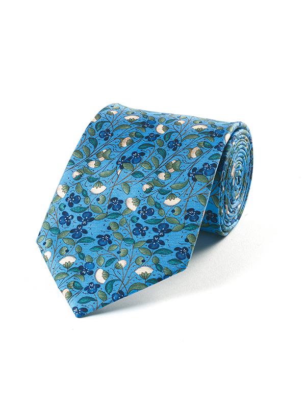 Fox and Chave Medieval Flowers Tie - Podarok