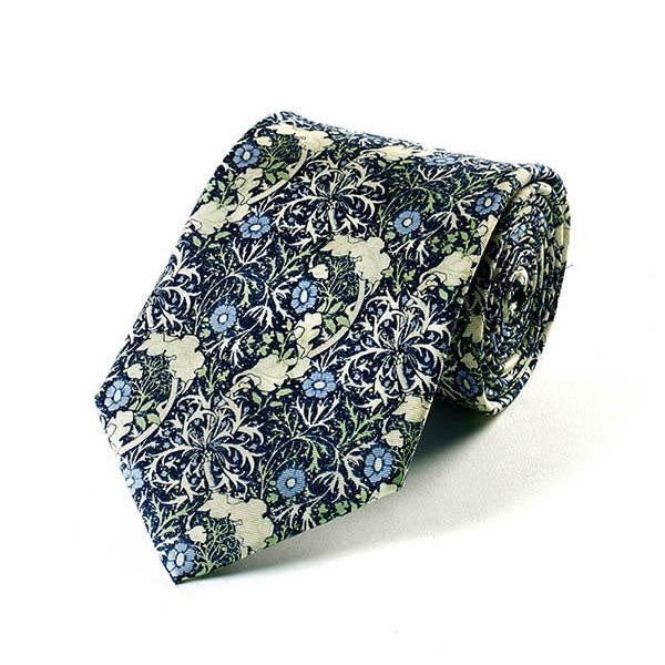 Fox and Chave Morris Seaweed Silk Tie - Podarok