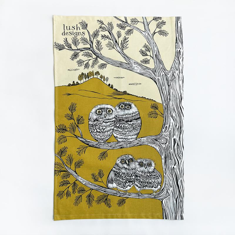 Lush Designs Baby Owls Tea Towel - Podarok
