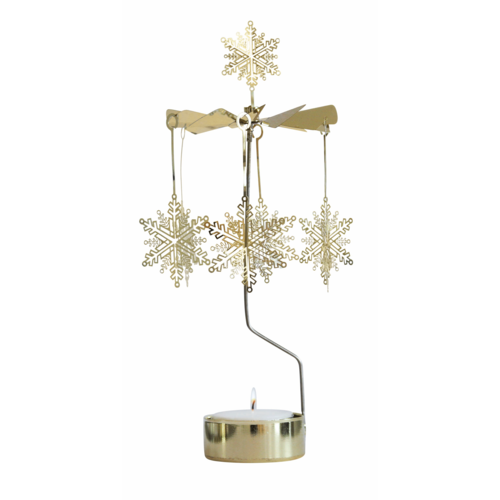 Snowstar Silver Rotary Candle Holder - Podarok