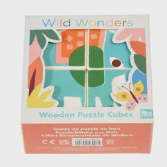 Rex Wild Wonders Wooden Puzzle Cubes - Podarok