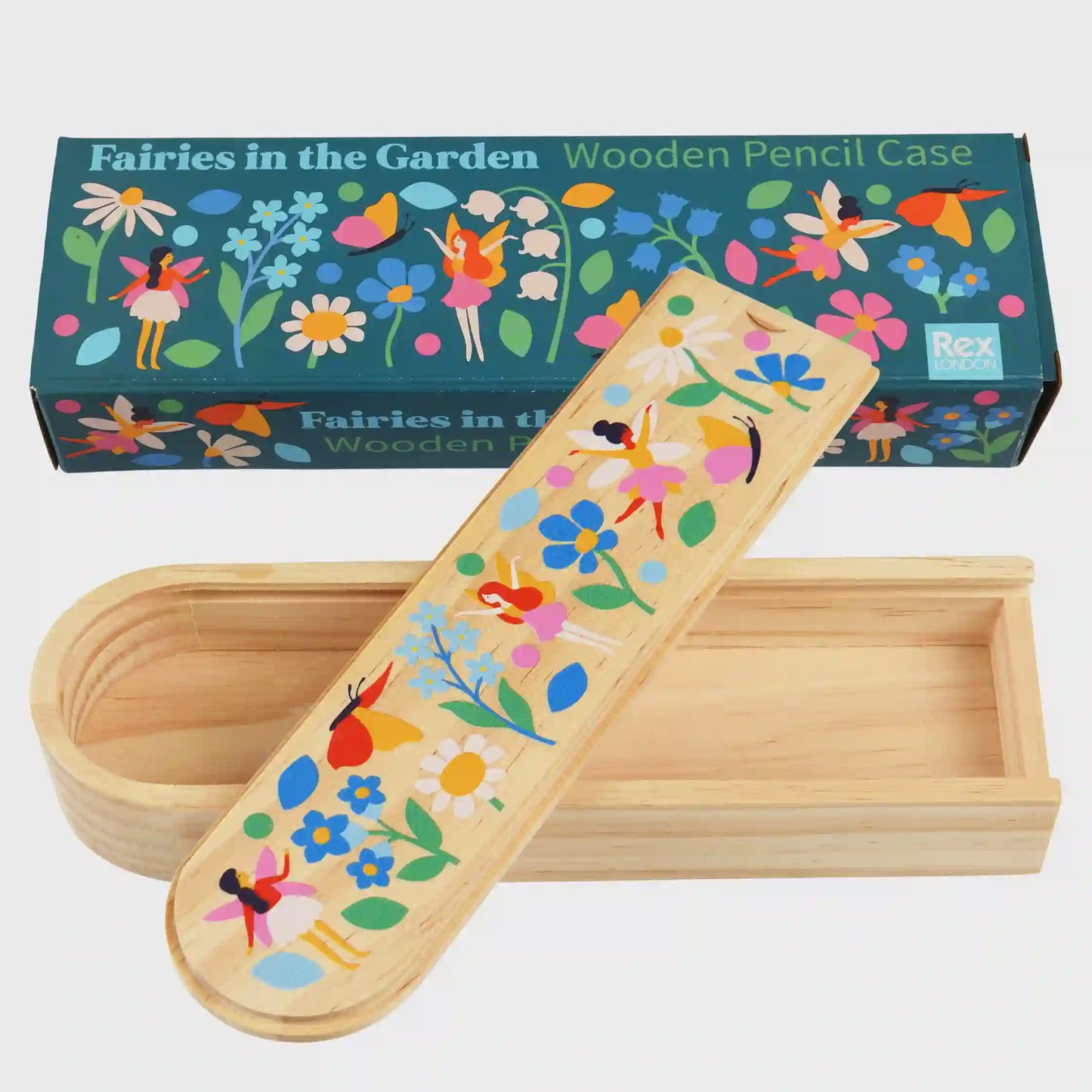 Rex Fairies in the Garden Wooden Pencil Case - Podarok
