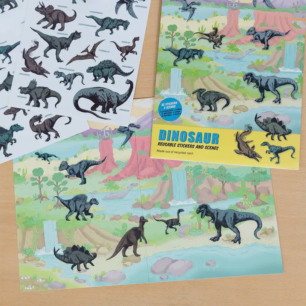 Rex Prehistoric Land Reusable Stickers and Scenes - Podarok