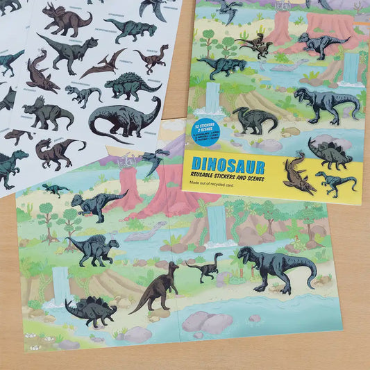 Rex Prehistoric Land Reusable Stickers and Scenes