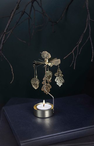 Oak Gold Rotary Candle Holder - Podarok
