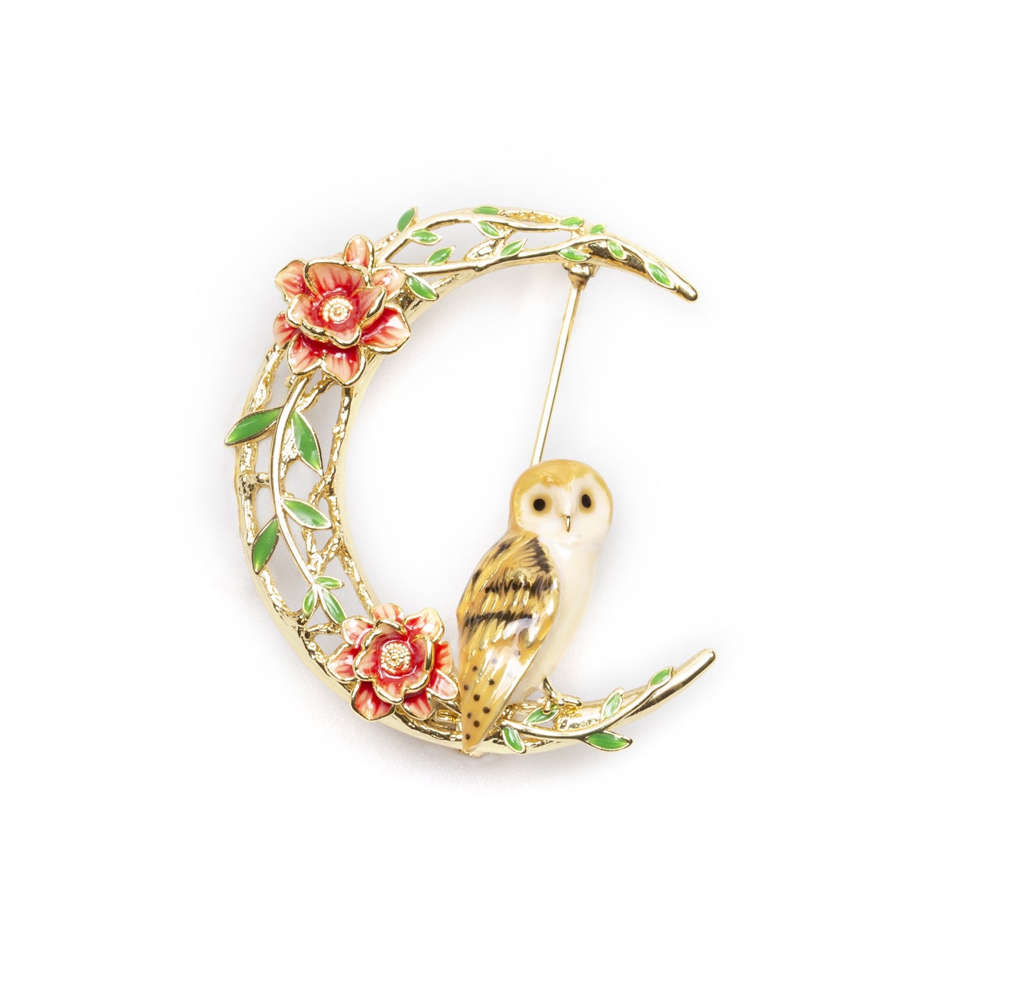 Bill Skinner Owl on the Moon Brooch - Podarok