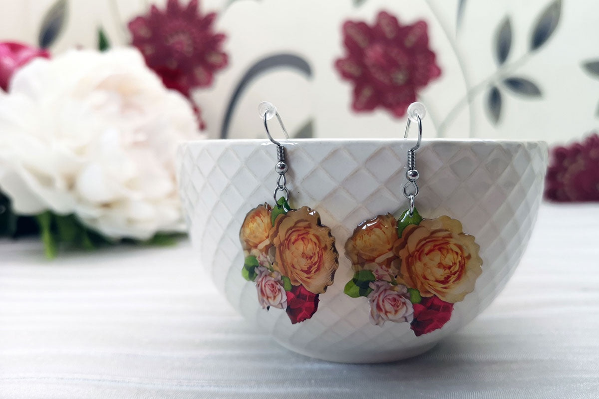 Acdria English Rose Earrings - Podarok