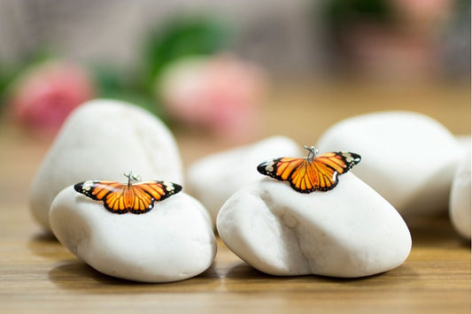 Acdria Small Tiger Butterfly Earrings
