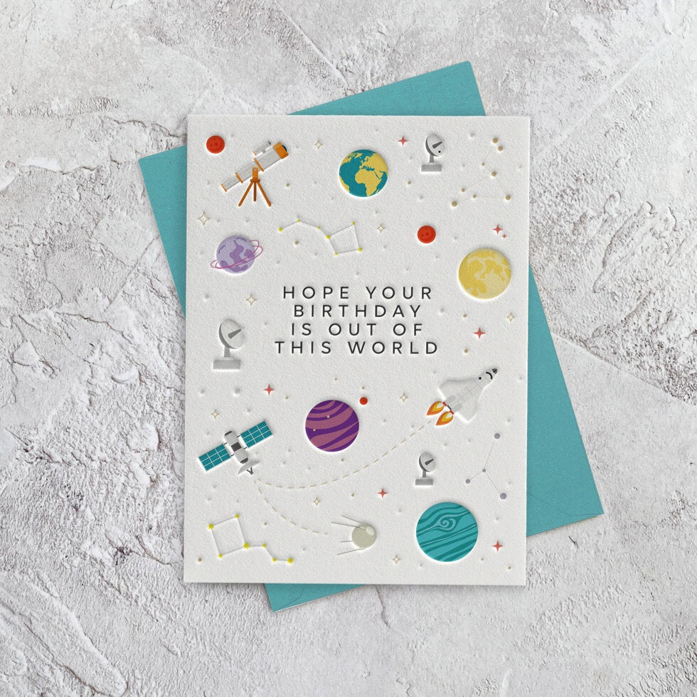 I'mPressed Birthday Out of This World Card - Podarok