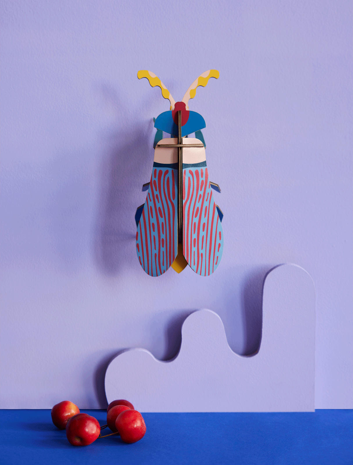 Studio Roof Striped Wing Beetle Wall Decoration - Podarok