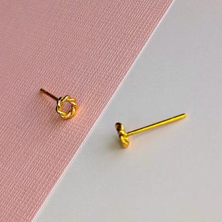 Vurchoo Vintage Stacker Gold Studs - Podarok