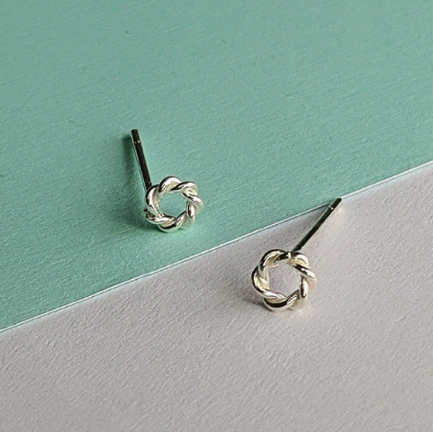 Vurchoo Vintage Stacker Silver Studs