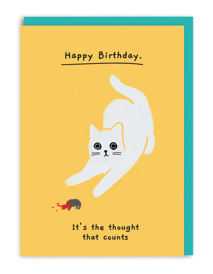 It's The Thought That Counts Birthday Card - Podarok